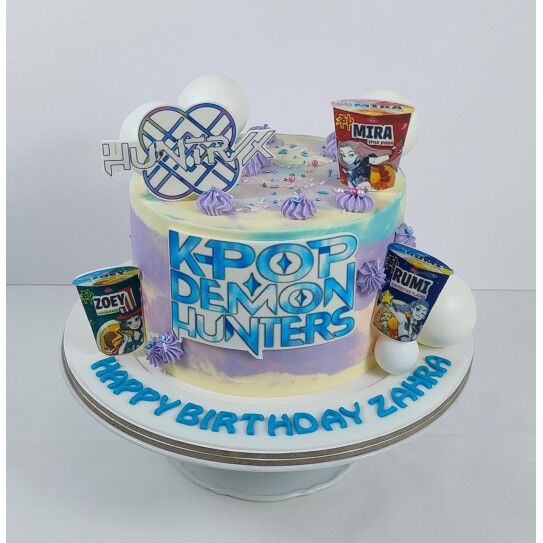 KPOP Demon Hunter Cake 17 Dark Fantasy KPop Themed Cake Sugaholic — free download